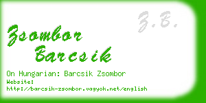 zsombor barcsik business card